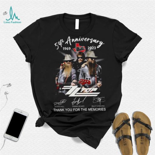 Zztop 54 Years 1696 2023 Thank You For The Memories Unisex T Shirt