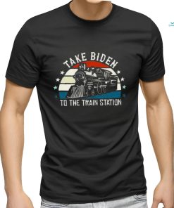 biden take to the train station shirt