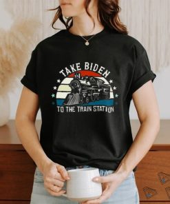 biden take to the train station shirt