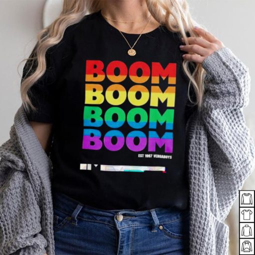 boom boom boom boom rainbow pride 2023 shirt