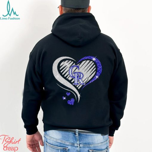 colorado Rockies baseball logo heart diamond shirt
