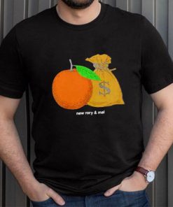 new rory and mal orange and moneybag shirt