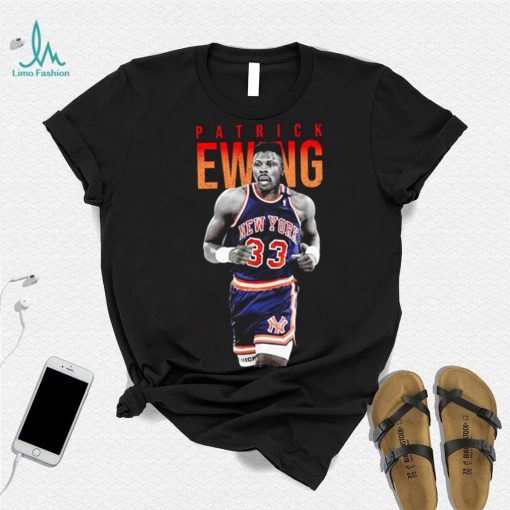 patrick ewing portrait basketball unisex t shirt ofx3g