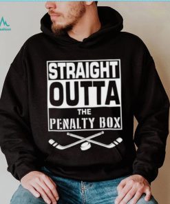 straight outta the penalty box hockey sticks shirt