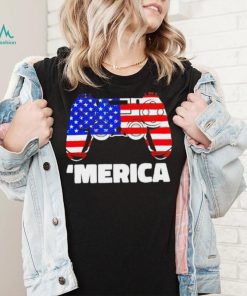 ‘Merica video game American flag shirt
