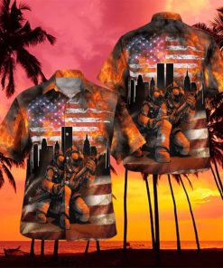 11TH OF SEPTEMBER FIREFIGHTERS HAWAIIAN SHIRT