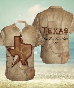 1845 The Lone Star State Texas 3D Hawaiian Shirt