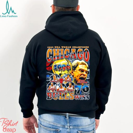 1996 NBA World Champions Chicago Bulls 70 wins retro shirt