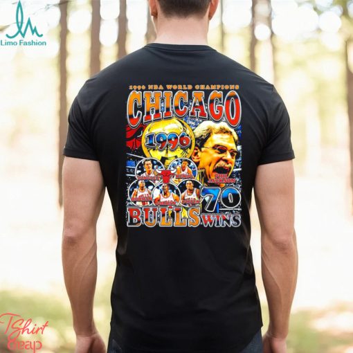 1996 NBA World Champions Chicago Bulls 70 wins retro shirt