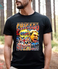 1996 NBA World Champions Chicago Bulls 70 wins retro shirt