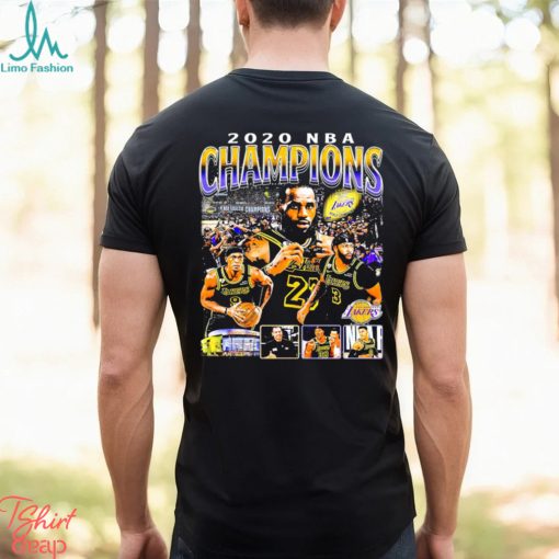 2020 NBA Champions Los Angeles Lakers retro shirt