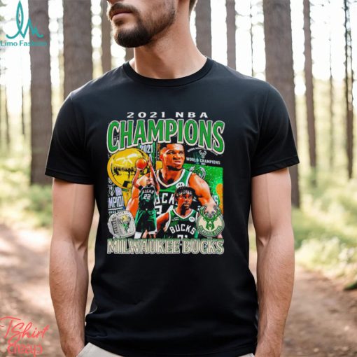 2021 NBA Champions Milwaukee Bucks retro shirt