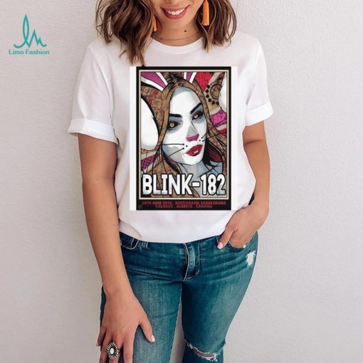 2023 Blink 182 Calgary, CA Event Poster T Shirt