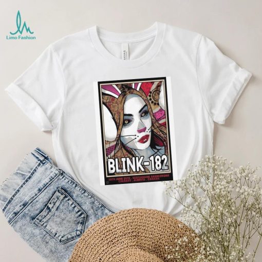 2023 Blink 182 Calgary, CA Event Poster T Shirt