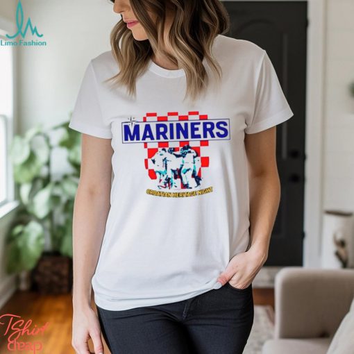 2023 SEATTLE MARINERS CROATIAN HERITAGE NIGHT T SHIRT