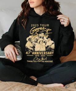 2023 Tour George Strait 47th Anniversary 1967 2023 Merch 2023 Tour George Strait Thank You For The Memories Signatures 2023 T Shirt