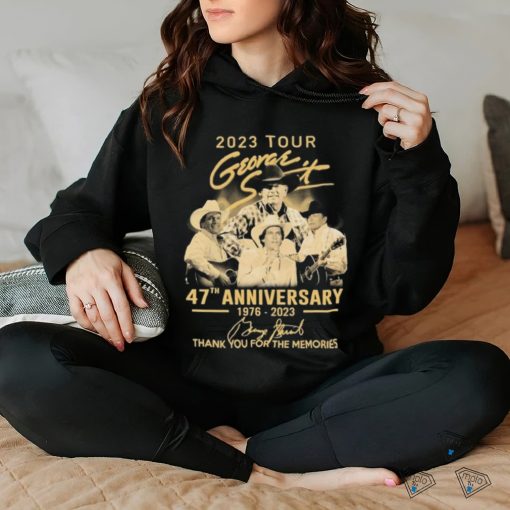 2023 Tour George Strait 47th Anniversary 1967 2023 Merch 2023 Tour George Strait Thank You For The Memories Signatures 2023 T Shirt