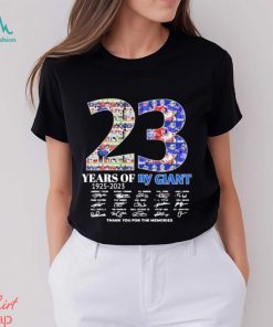 23 years of ny Giant 1925 2023 thank you for the memories signatures shirt