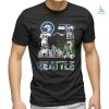 24 Ken Griffey Jr. and 80 Steve Largent Seattle Skyline signatures shirt