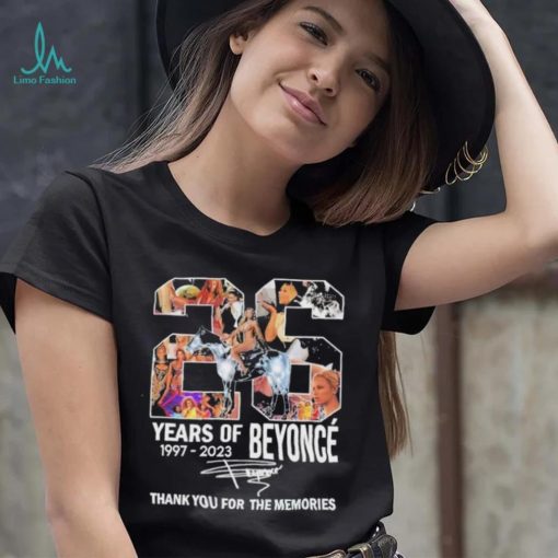 26 Years Of Beyonce Thank You For The Memories Renaissance 2023 World Tour T Shirt