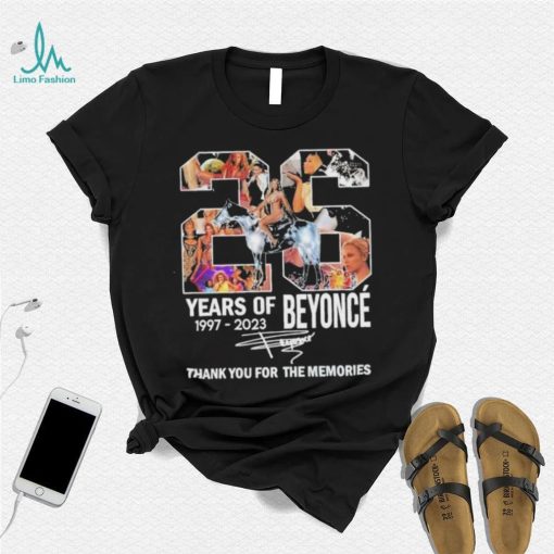 26 Years Of Beyonce Thank You For The Memories Renaissance 2023 World Tour T Shirt