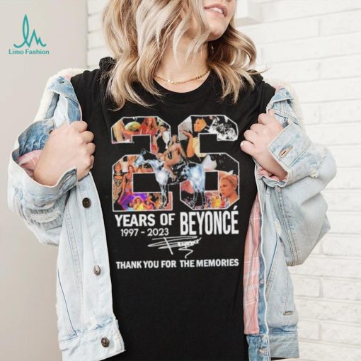 26 Years Of Beyonce Thank You For The Memories Renaissance 2023 World Tour T Shirt