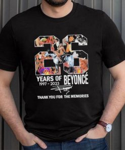 26 Years Of Beyonce Thank You For The Memories Renaissance 2023 World Tour T Shirt