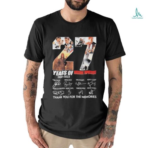 27 Years Of 1966 – 2023 Mission Impossible Thank You For The Memories T Shirt