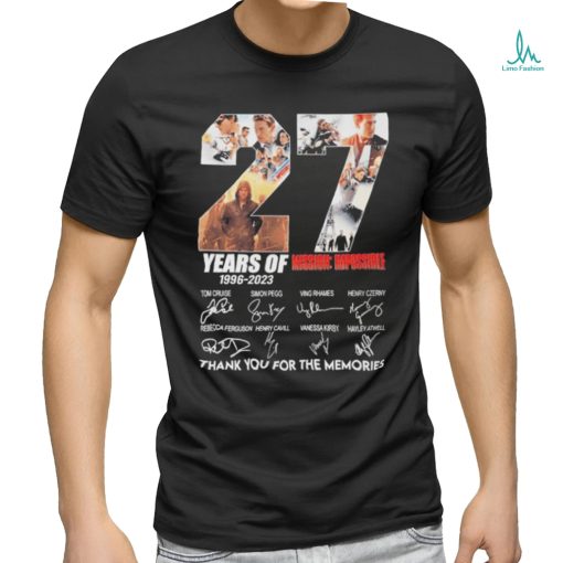 27 Years Of 1966 – 2023 Mission Impossible Thank You For The Memories T Shirt