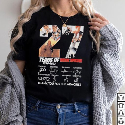 27 Years Of 1966 – 2023 Mission Impossible Thank You For The Memories T Shirt