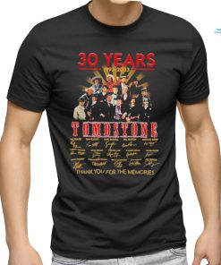 30 years 1993 2023 Tombstone thank you for the memories signatures shirt