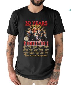 30 years 1993 2023 Tombstone thank you for the memories signatures shirt