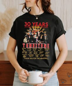 30 years 1993 2023 Tombstone thank you for the memories signatures shirt