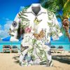 Black Aloha NCAA Ohio State Buckeyes Hawaiian Shirt Beach Gift For Friend