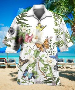 3D Butterfly Floral Beautiful Aloha Summer Beach Hawaiian Shirt