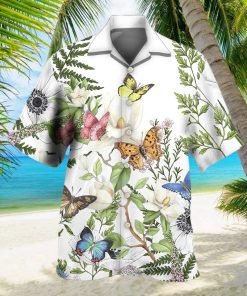 3D Butterfly Floral Beautiful Aloha Summer Beach Hawaiian Shirt