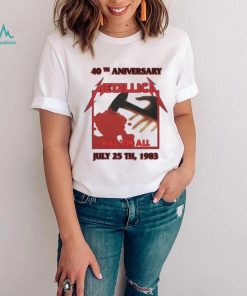 40th anniversary Metallica Kill ‘Em All July 25th 1983 shirt