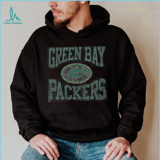’47 Men’s Green Bay Packers Cover 2 Grey Long Sleeve T Shirt