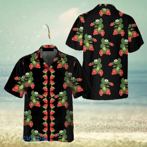 50s Style Strawberries Hawaiian Shirt