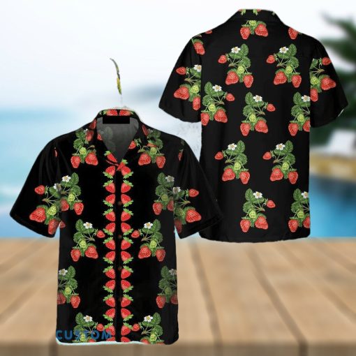 50s Style Strawberries Hawaiian Shirt