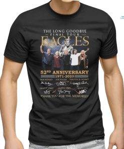 52nd Anniversary 1971 2023 Eagles Band The Long Goodbye Final Tour signatures Shirt