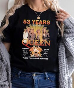 53 Years 1970 – 2023 Queen Signature Character Thank You For The Memories T Shirt