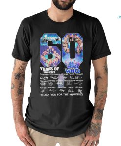 60 Years Of 1963 – 2023 Doctor WHO Signature Thank You For The Memories T Shirt