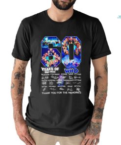 60 Years Of 1963 – 2023 Doctor WHO thank you for the memories signature shirt