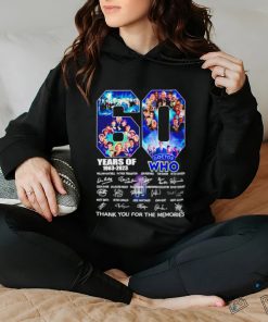 60 Years Of 1963 – 2023 Doctor WHO thank you for the memories signature shirt