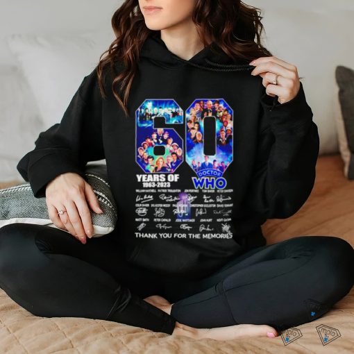 60 Years Of 1963 – 2023 Doctor WHO thank you for the memories signature shirt