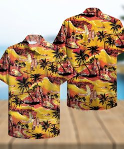 90S Orange And Yellow Hawaiian Sunset Hawaiian Shirt