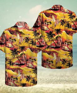 90S Orange And Yellow Hawaiian Sunset Hawaiian Shirt