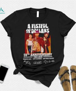 A Fistful Of Dollars 59th anniversary 1964 2023 signatures shirt