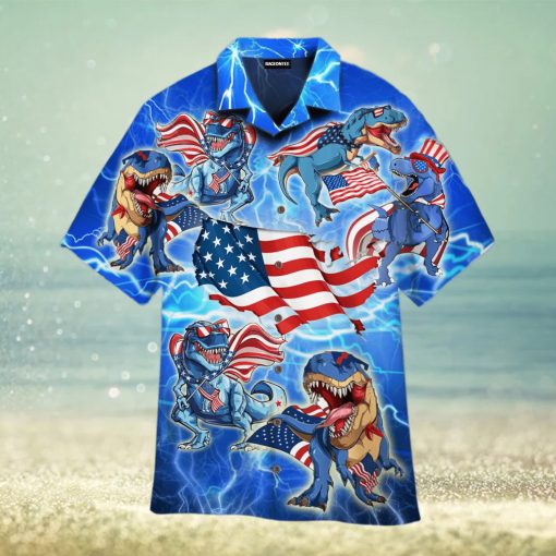 AMERISAURUS REX AMERICA RAWR HAWAIIAN SHIRT